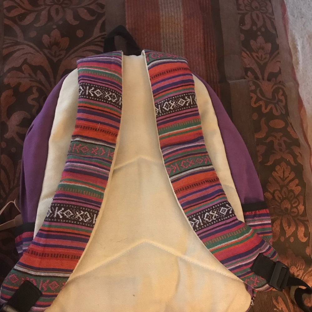 Aztec Pattern Backpack (Purple) - image 3